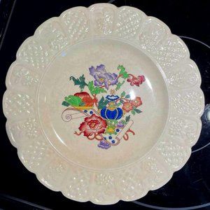 Kings Ware 10" China Plates, Coalport, England, 4 Vintage Antique